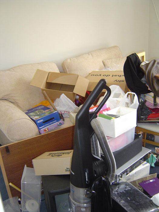 clutter before